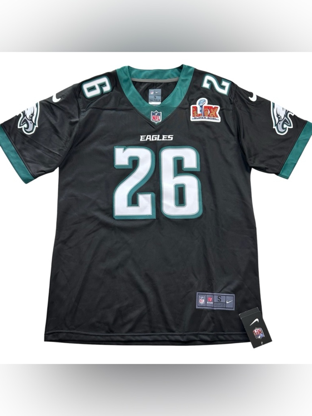 Nike Philadelphia Eagles Black Teal #26 Football Jersey